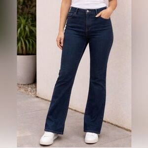 J. Jill Dark Blue Wide Leg Jeans Size 10